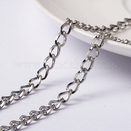 304 Stainless Steel Twisted Chain Curb Chains CHS-L014-01P-1