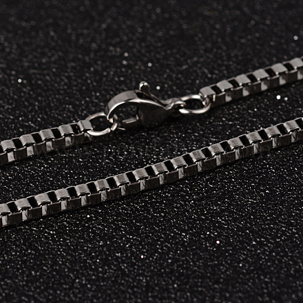 201 из нержавеющей стали коробки цепи ожерелья X-NJEW-O096-07-1