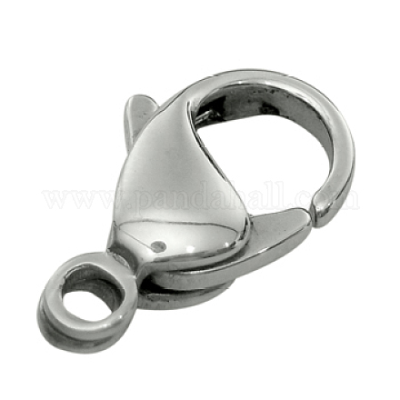 Stainless Steel Lobster Claw Clasps X-316-FL15A-1