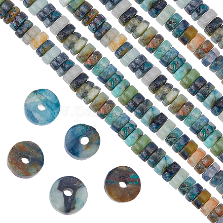 Sunnyclue 2 brins de perles de chrysocolle naturelle et de lapis-lazuli G-SC0002-70-1