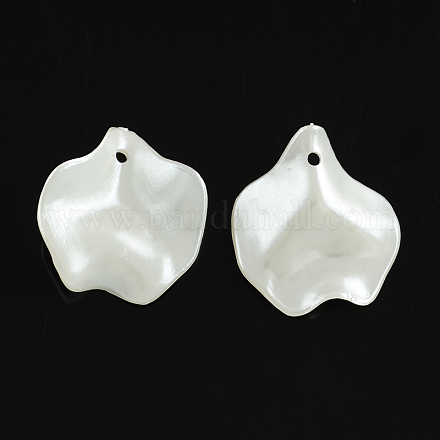 Pendentifs en plastique imitation perle ABS X-SACR-R837-16-1