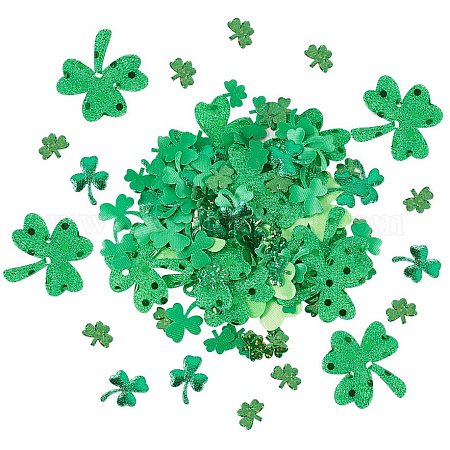 Shop PandaHall 120pcs 3 Sizes St. Patrick's Day Shamrock Sewing Patches for  Jewelry Making - PandaHall Selected