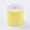 3x1.5mm Yellow Flat Faux Suede Cord, Faux Suede Lace, about 5.46 yards(5m)/roll