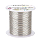 Round Copper Wire, for Wire Wrapped Jewelry Making, Silver, 18 Gauge, 1mm, about 98.42 Feet(30m)/roll