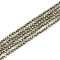 Natural Pyrite Beads Strands, Grade AB, Faceted, Round, Dark Khaki, 2mm, Hole: 0.5mm