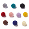 Flocky Acrylic Beads, Round, Mixed Color, 14mm, Hole: 2mm