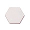 Wood Cabochons, Hexagon, BurlyWood, 8.5x9.5x2.5mm