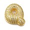 Brass with Cubic Zirconia Pendant, Letter Q, Letter Q, 22.5x24x7mm, Hole: 4mm