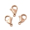 Ion Plating(IP) 304 Stainless Steel Lobster Claw Clasps, Parrot Trigger Clasps, Rose Gold, 12x7.5x3.5mm, Hole: 1.4mm