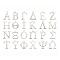 Non-Tarnish 24Pcs 24 Style 304 Stainless Steel Charms, Greek Alphabet, Letter A~Z, 1pc/style