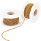 2 Rolls Ion Plating(IP) 304 Stainless Steel Twisted Chains, Curb Chains, Soldered, with Spool, Real 18K Gold Plated, 4x3x0.6mm, about 32.81 Feet(10m)/roll