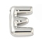 Non-Tarnish 304 Stainless Steel Pendants, Balloon Letter Charm, Letter E, 20.5x15.5x5mm, Hole: 2.5x2mm