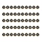 Golden Plated Alloy Charms, with Enamel, Enamelled Sequins, Flat Round, Black, Letter.H, 14x12x2mm, Hole: 1.5mm, 50pcs/Box