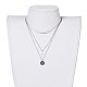 304 Stainless Steel Tiered Necklaces NJEW-JN02350-02-6