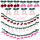 Chgcraft 3sets 3 Farben handgefertigte Filzkugelgarn Girlande hängende Ornamente DIY-CA0003-89-1
