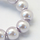 Baking Painted Pearlized Glass Pearl Round Bead Strands HY-Q003-10mm-25-3