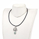 Natural & Synthetic Mixed Gemstone Pendant Necklaces NJEW-JN02187-M-7