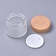 Pot de crème cosmétique en verre dépoli AJEW-WH0104-51-2