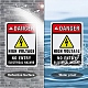 Panneaux d'avertissement en aluminium protégés contre les UV et étanches AJEW-GL0001-01A-05-5