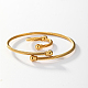 Stainless Steel Cuff Bangle & Open Ring KL5618-1