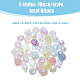SUPERFINDINGS 60Pcs 6 Style Plating Acrylic Beads Lovely Loose Beads Spacers Pearlized Beads Bicone Flower Teardrop and Round Beads for Bracelets Jewelry Making DIY Crafting Beads OACR-FH0001-048-2