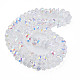 Chapelets de perles en verre transparent électrolytique X-EGLA-N002-37-C01-2
