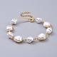 Bracelets de perles en plastique imitation de perles X-BJEW-JB04549-1