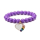 Bracelets extensibles en perles acryliques pour enfants BJEW-JB07787-4