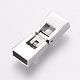 304 Stainless Steel Fold Over Clasps STAS-F122-47P-2
