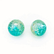 Round Two Tone Crackle Glass Beads X-CCG-Q002-6mm-M-2