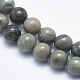 Natural Green Line Jasper Beads Strands X-G-P361-01-6mm-3