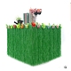 Gonna da tavolo in erba artificiale ibisco AJEW-WH0023-10-1