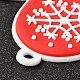 塩ビプラスチックペンダント  クリスマスのテーマの形  ミックスカラー  41~70x42~69x3.5~5mm  穴：4mm DIY-Z007-15-3
