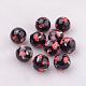 Spray Painted Resin Beads GLAA-F049-A25-1