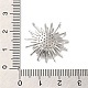 Pendentifs avec zircon cubiques à micro-pavés en laiton KK-H455-41P-3