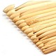 Ganchitos de ganchillo de bambú X-TOOL-WH0003-02-2