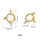 UNICRAFTALE Golden Spring Clasps 8PCS Stainless Steel Spring Ring Clasps Closed Ring Clasps Smooth Surface Clasp Connector Findings for DIY Jewelry Making 23x14x4mm STAS-UN0002-62A-3