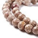 Fili di perline di pietra naturale di maifanite / maifan G-P451-01B-B-4