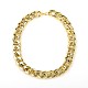Cuban Link Gold CCB Plastic Chain Necklace for Men NJEW-JN00840-2