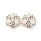 Abs cabujones de perlas de imitación PALLOY-E026-04G-2