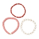Ensemble de bracelets extensibles en argile polymère BJEW-TA00290-5
