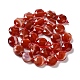 Chapelets de perles rouges en agate naturelle G-NH0004-029-3
