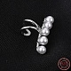 Pendientes de clip de 925 perla de plata de primera ley con baño de rodio EJEW-BB72156-1