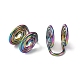 304 Spiral-Ohrringe aus Edelstahl KK-WH0051-27MC-1