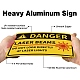 Уф-защищенный и водонепроницаемый алюминиевый предупреждающие знаки AJEW-WH0111-K18-4
