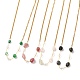 Collane di perline con pietre preziose naturali di pepite NJEW-JN03200-1-1