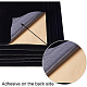 BENECREAT 20PCS Velvet (Black) Fabric Sticky Back Adhesive Back Sheets TOOL-BC0008-02A-3