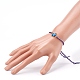 Bracelets réglables en perles tressées en fil de nylon bicolore BJEW-JB05960-04-5