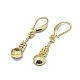 Brass Micro Pave Cubic Zirconia Earring Hooks KK-F795-02G-2