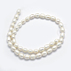 Fili di perle di perle d'acqua dolce coltivate naturali PEAR-K003-24A-2
